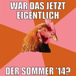 WAR DAS JETZT EIGENTLICH DER SOMMER '14?