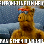 Telefonklingeln heißt ran gehen du HONK 