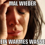 mal wieder kein warmes wasser