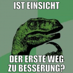 ist einsicht der erste weg zu besserung?