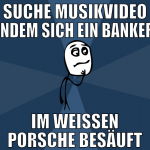 suche musikvideo indem sich ein banker im weissen 