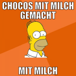 chocos mit milch gemacht mit milch