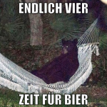 ENdlich vier zeit für bier