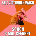 seit 2 stunden wach schon 3 mal gefappt 