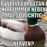 Ihr wollt eure ltan im schlafzimmer nebenan mal so