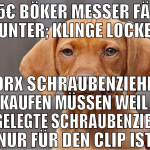 225€ Böker messer fällt runter; Klinge locker Torx