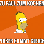 zu faul zum Kochen Pidser kommt gleich 