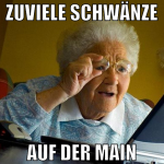 zuviele schwänze auf der main