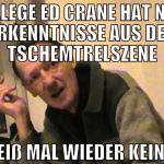 Kollege ed crane hat neue erkenntnisse aus der tsc