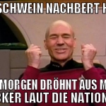 nazi schwein nachbert haben jeden morgen dröhnt au