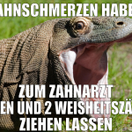 Zahnschmerzen haben Zum zahnarzt gehen und 2 weish