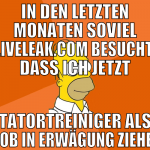 in den letzten monaten soviel liveleak.com besucht