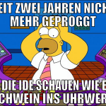 Seit zwei jahren nicht mehr geproggt in die IDE sc