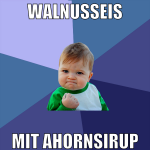 Walnusseis mit ahornsirup