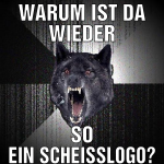 Warum ist da wieder So ein scheißlogo?