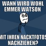 wann wird wohl emmer watson  mit ihren nacktfotos 