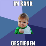 im rank gestiegen