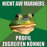nicht auf mariners profil zugreifen können
