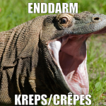 enddarm kreps/crêpes