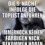 die 9. nacht infolge die toplist anführen immernoc