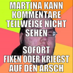 martina kann kommentare teilweise nicht sehen sofo