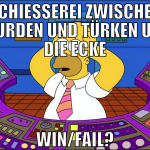 Schiesserei zwischen Kurden und Türken um die Ecke
