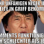 könnt ihr unfähigen neger jetzt mal die seite in g