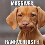 massiver  rankverlust :(