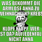 was bekommt die armlose anna zu weihnachten? KREBs