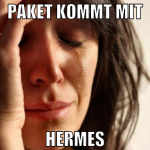 paket kommt mit hermes