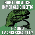 Habt ihr auch immer gleichzeitig PC und Tv angesch