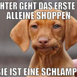 tochter geht das erste mal alleine shoppen sie ist