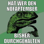 hat wer den nofaptember bisher durchgehalten