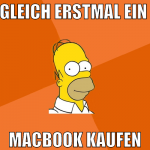 gleich erstmal ein  macbook kaufen