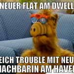 In neuer Flat am dwellen gleich trouble mit neuer 