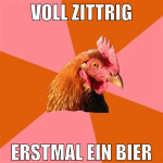 voll zittrig erstmal ein bier