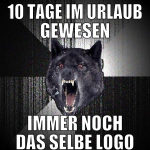 10 tage im urlaub gewesen immer noch das selbe log
