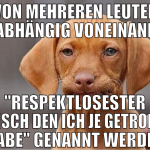 von mehreren leuten unabhängig voneinander 
