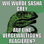 wie würde sasha grey auf eine vergewaltigung reagi
