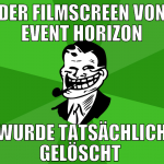 der filmscreen von event horizon wurde tatsächlich