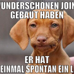 WUNDERSCHÖNEN JOINT GEBAUT HABEN ER HAT AUF EINMAL