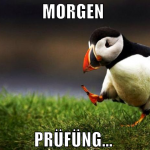 morgen  prüfüng... 