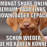 1 Monat Share-online premium, paar links in JDownl