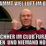 verdammt viel luft im bauch nachher im club furzen