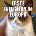 Erste infektion in europa es beginnt