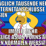TÄGLICH TAUSENDE NEUE INTERNETANSCHLÜSSE IN ASIEN 