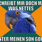 schreibt mir doch mal was nettes unter meinen son 