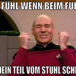 das fühl wenn beim furzen irgendein teil vom stuhl