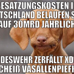 Besatzungskosten in Deutschland belaufen sich auf 