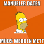 Manueler Daten Mods werden mett